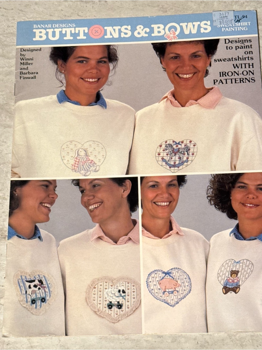 Vintage Buttons & Bows Crafting Leaflet 1988